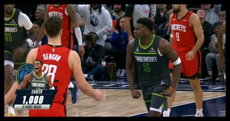  23歲186天！愛德華茲成NBA歷史上最年輕投進(jìn)1000記三分球員